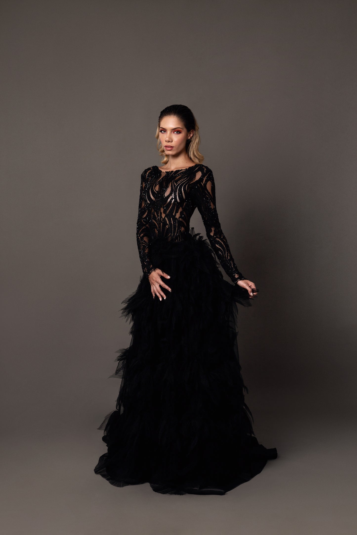 The Noir Siren Gown