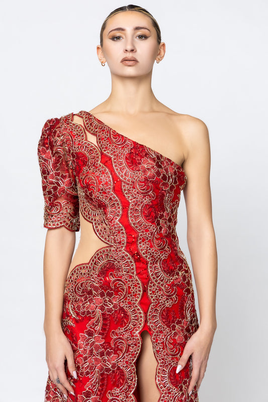 CRIMSON MAJESTY GOWN