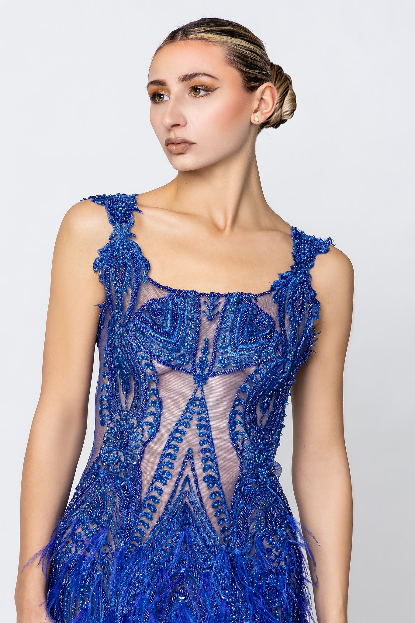 Royal Flame mini dress.