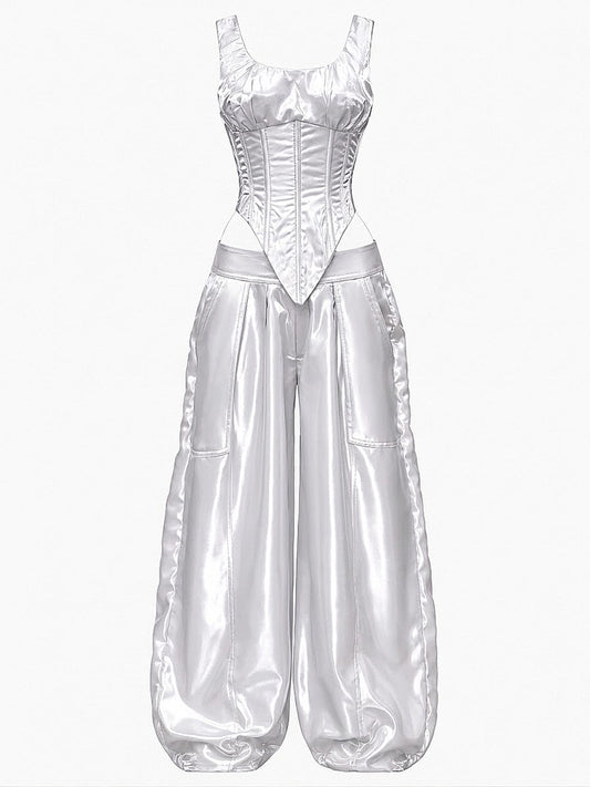 The Mama Corset + Westside Parachute Pants